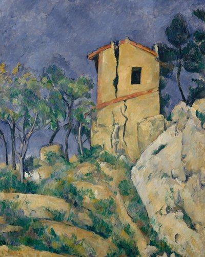 Das Haus mit den rissigen Wänden, 1892-94 von Paul Cézanne