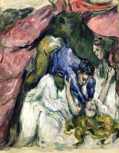 Die erdrosselte Frau, ca. 1870-72 von Paul Cézanne
