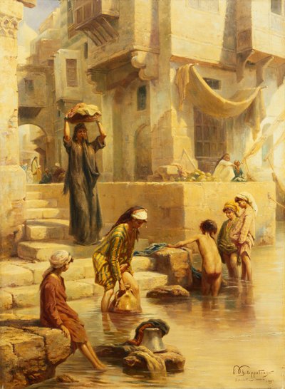 Die Badenden, 1896 von Paul Dominique Philippoteaux