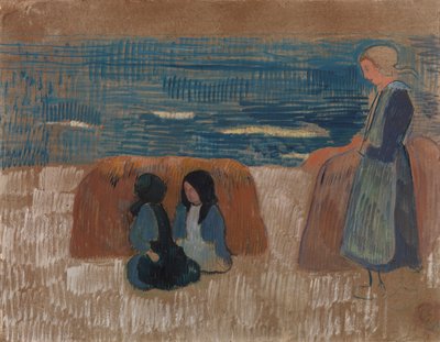 Bretonische Frauen am Meer von Paul Gauguin