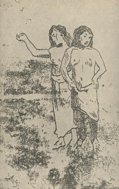 Zeichnung, 1936 von Paul Gauguin