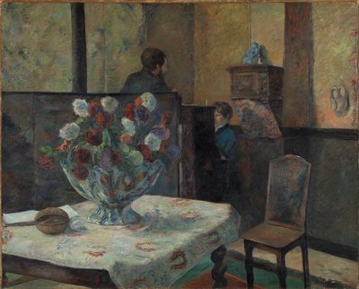 Interieur des Malers Paris, Rue Carcel, 1881 von Paul Gauguin