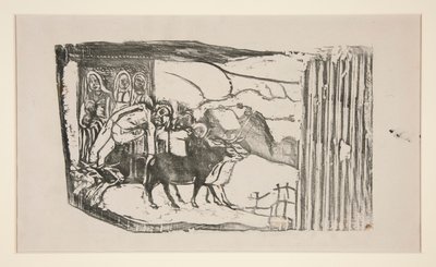 Le Calvaire Breton (Wegkreuz in der Bretagne) von Paul Gauguin