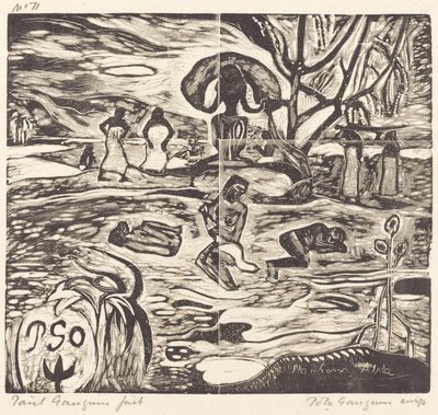 Mahana Atua (Die Speise der Götter) von Paul Gauguin