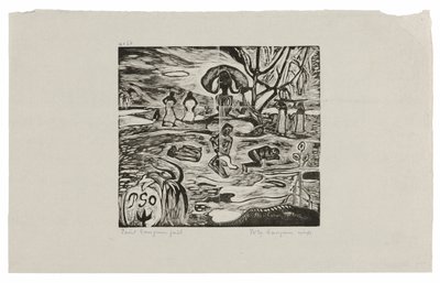 Mahana atua (Tag des Gottes) von Paul Gauguin