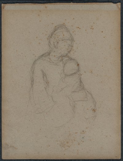 Mutter und Kind recto, 1870er Jahre von Paul Gauguin