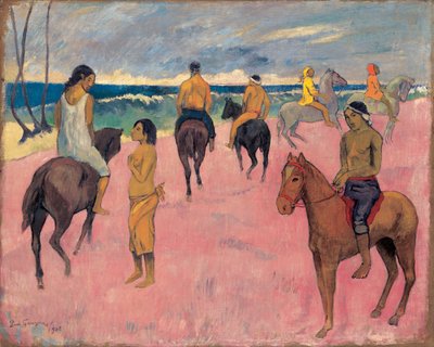 Zu Pferd am Meeresufer II von Paul Gauguin