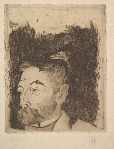 Porträt von Stéphane Mallarmé, 1891 von Paul Gauguin