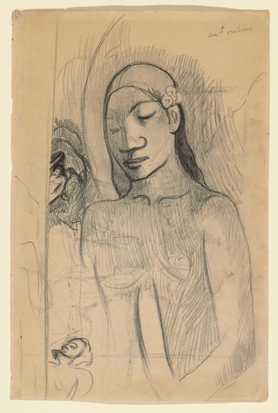 Tahitische Figur von Paul Gauguin