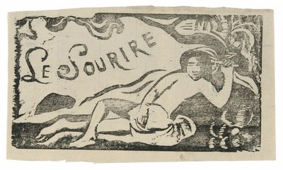 Tahitianische Frau, Kopfstück für Le sourire von Paul Gauguin
