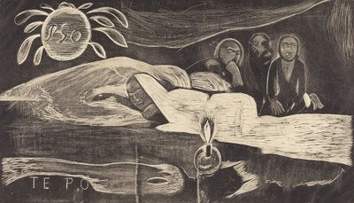 Te Po Die lange Nacht, 1894-1895 von Paul Gauguin
