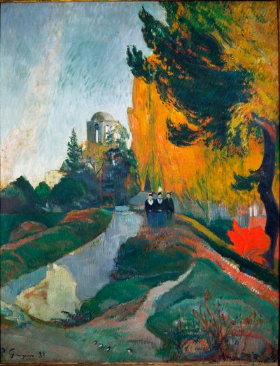 Die Alyscamps (Detail) von Paul Gauguin