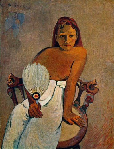 Das Mädchen mit einem Fächer, 1902 von Paul Gauguin