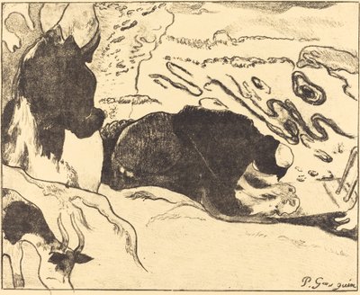 Die Wäscherinnen (Les laveuses) von Paul Gauguin