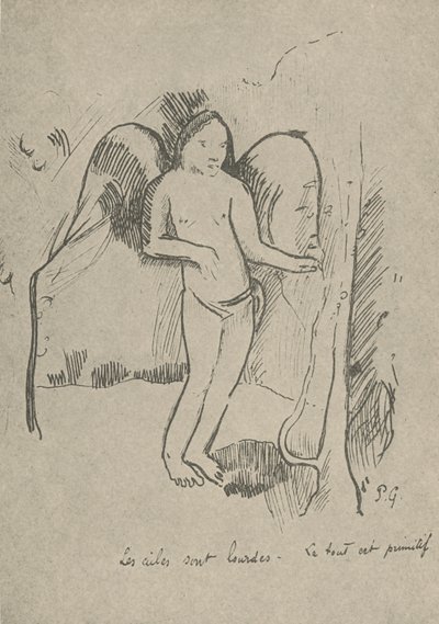 Die Flügel sind schwer, 1936 von Paul Gauguin