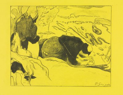 Volpini Suite: Wäscherinnen Les Laveuses, 1889 von Paul Gauguin