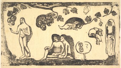 Frauen, Tiere und Laub, 1898 von Paul Gauguin