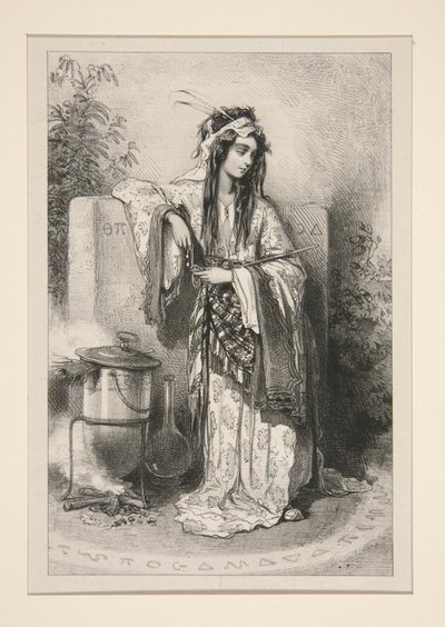 (?) (MAGICIENNE.) von Paul Gavarni