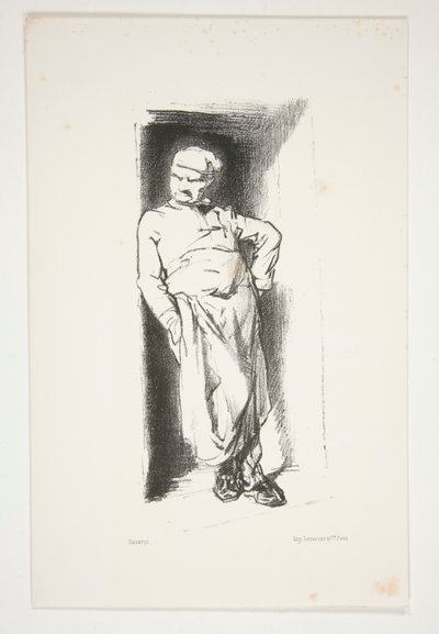 (UN CUISINIER.) von Paul Gavarni