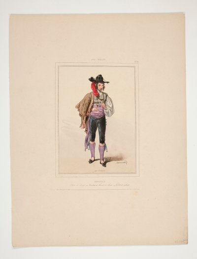 ARAGONAIS. Veste de drap. von Paul Gavarni