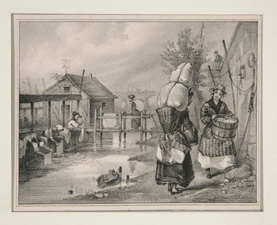 Wäscherinnen von Paul Gavarni