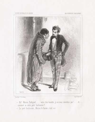 Pariser Albernheiten: Ah! Monsieur Radiguet von Paul Gavarni