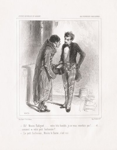 Baliverneries Parisiennes: Ah! Monsieur Radiguet von Paul Gavarni