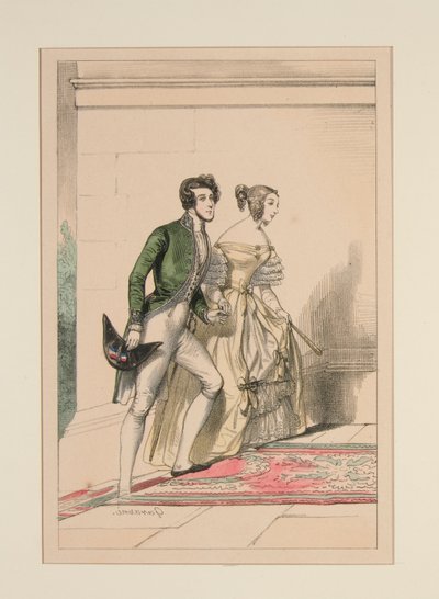 Hofkostüm 1837 von Paul Gavarni