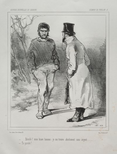 Chemin de Toulon von Paul Gavarni