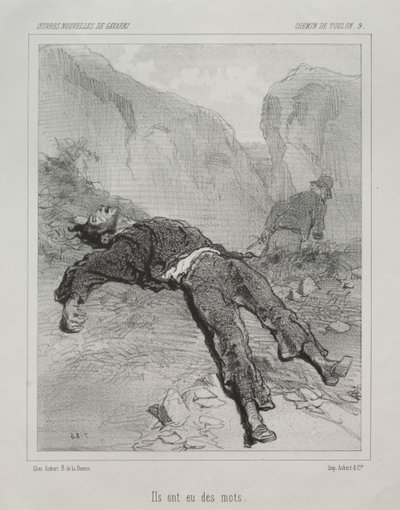 Chemin de Toulon von Paul Gavarni