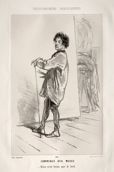 Handel der Musen von Paul Gavarni