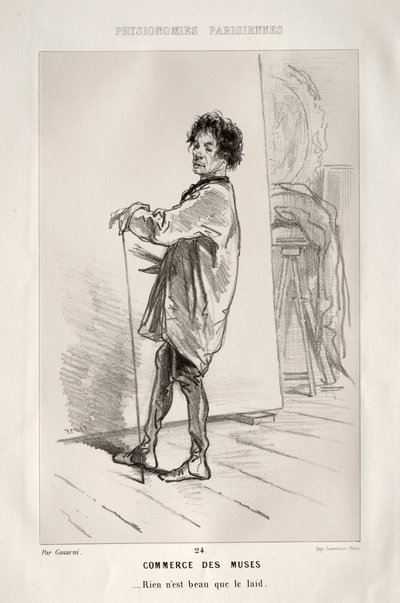 Handel der Musen von Paul Gavarni