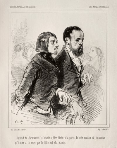 Des Mères de Famille! von Paul Gavarni