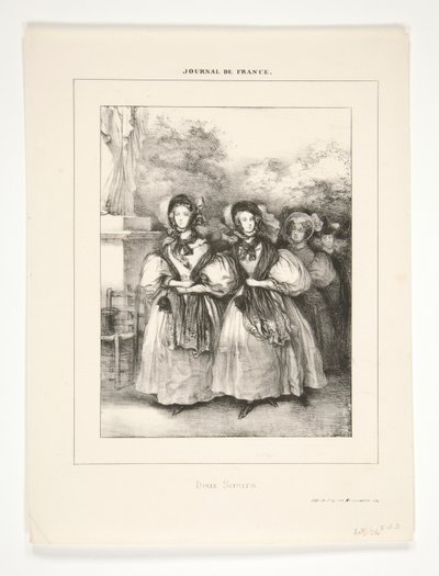 Zwei Schwestern von Paul Gavarni