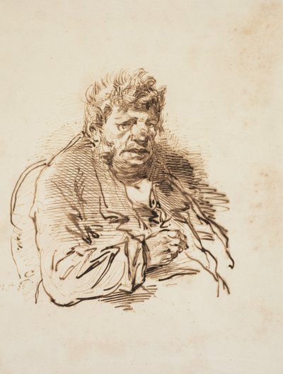 Kopf eines alten Mannes, 1858 von Paul Gavarni