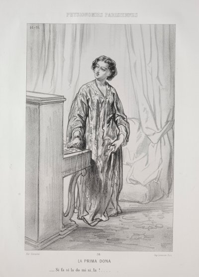 Die Prima Donna von Paul Gavarni