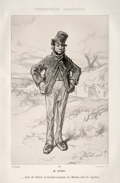 Le Lundi von Paul Gavarni