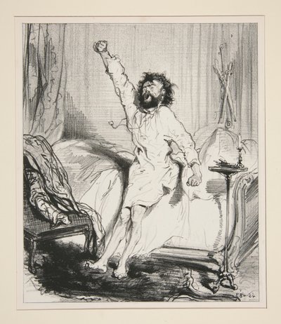 Das Erwachen des Löwen von Paul Gavarni