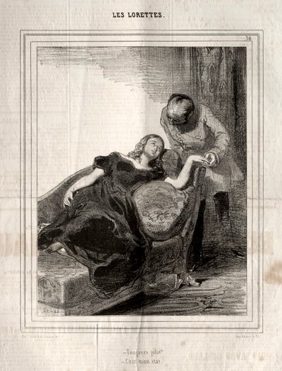 Les Lorettes von Paul Gavarni