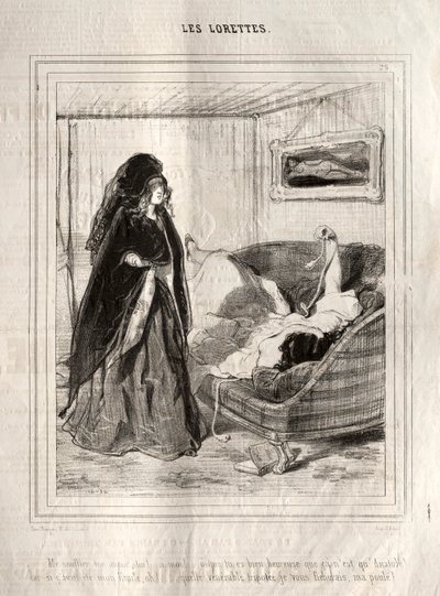 Les Lorettes von Paul Gavarni