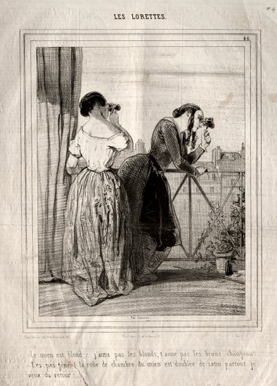 Les Lorettes von Paul Gavarni