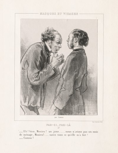Masken und Gesichter: Hier und da von Paul Gavarni