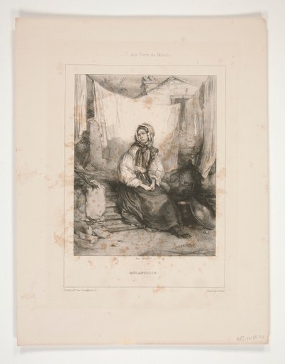 Melancholie von Paul Gavarni