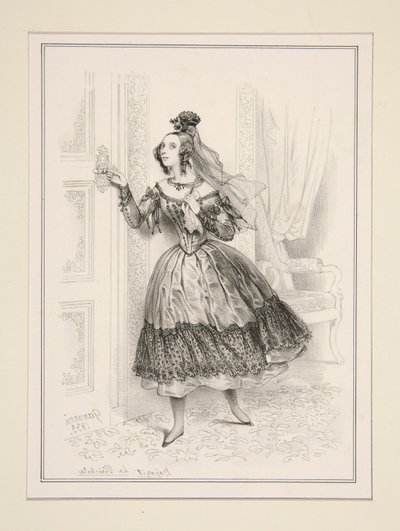 Mlle. Dejazet von Paul Gavarni