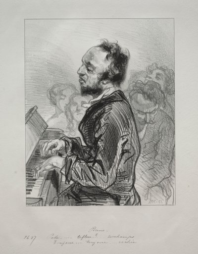 Klavier, 1853 von Paul Gavarni
