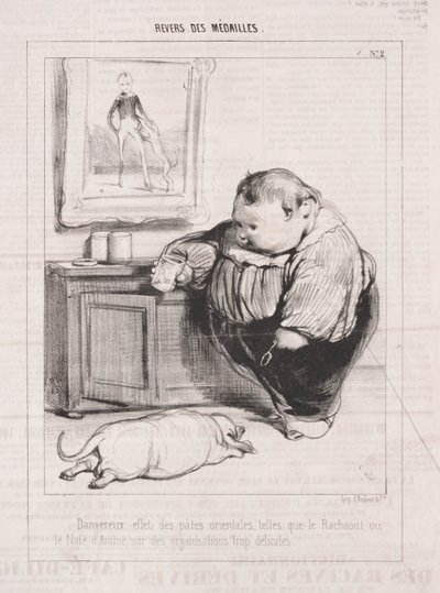 Rückseite der Medaillen von Paul Gavarni