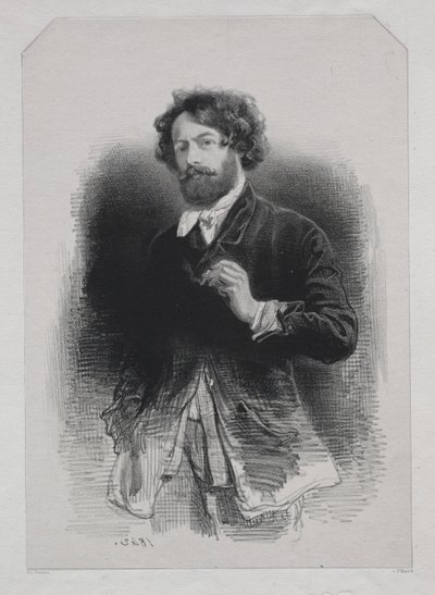 Selbstporträt von Paul Gavarni