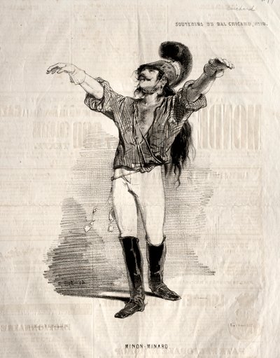 Souvenirs du Bal Chicard: Mignon-Minard von Paul Gavarni