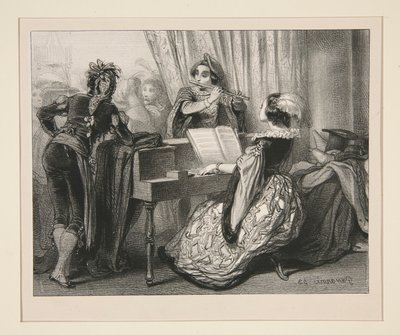 Ein Kostümball von Paul Gavarni