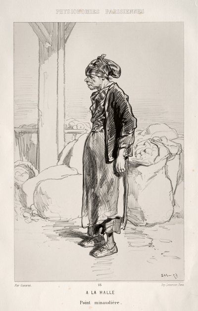 Auf dem Markt von Paul Gavarni